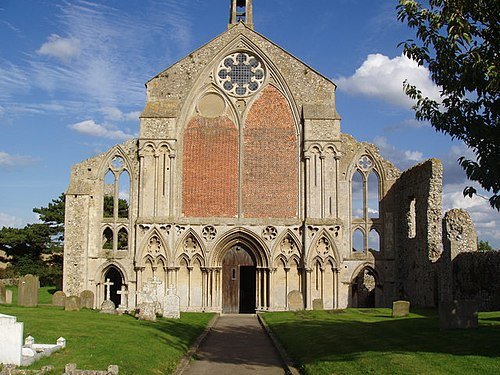Frontal photo of the Binham Priory
